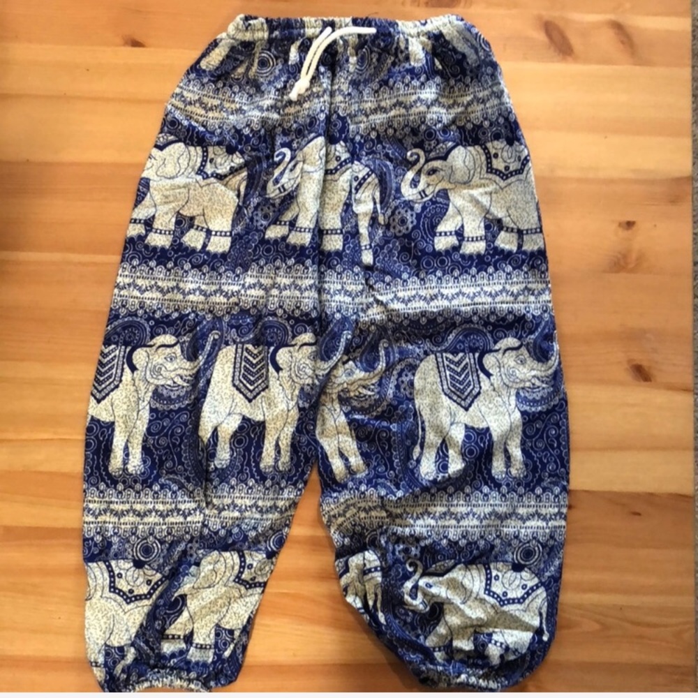 Toddler Elephant Drawstring Pants